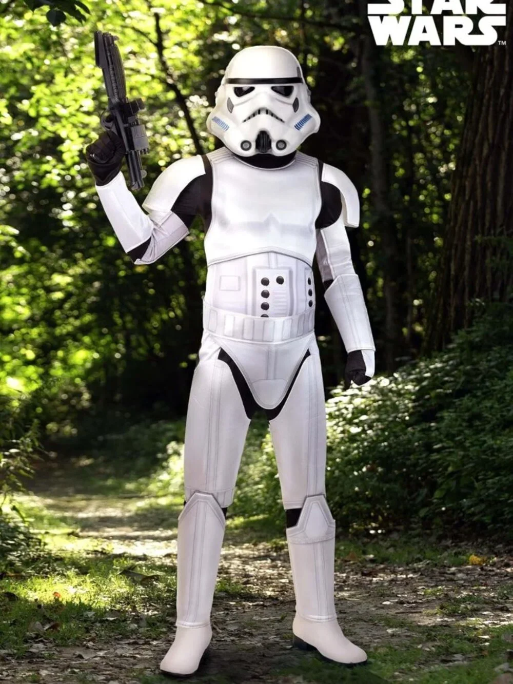 Deluxe Adult Stormtrooper Costume - Jumpsuit, Mask, Gloves & Hood for Halloween